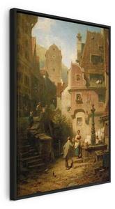 Quadro - Well-Wisher Presenting Flowers (Carl Spitzweg)