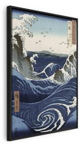 Quadro - View of the Naruto whirlpools at Awa from the series Rokuju-yoshu Meisho zue (Utagawa Hiroshige)
