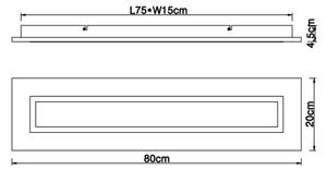 Globo 67292D - Plafoniera LED LEA LED/24W/230V