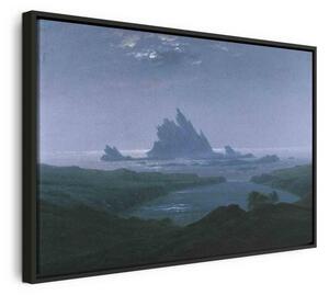 Quadro - Cliff reef on the beach (Caspar David Friedrich)