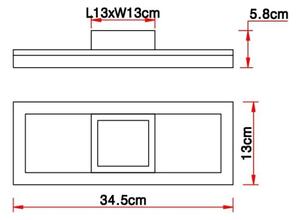Globo 67297D1 - Plafoniera LED BEATRIX LED/12W/230V