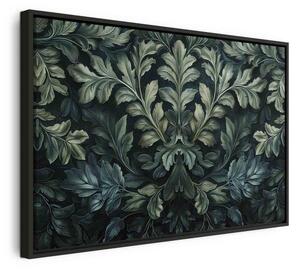 Quadro Foglie vittoriane verde scuro