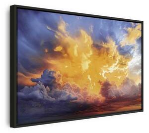 Quadro - Beautiful Sunset - Clouds in Warm Shades
