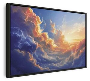 Quadro - Sunset Over a Cloudy Sea: A Wonderful Symphony of Colors