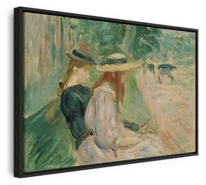 Quadro - Sur un banc de Bois de Boulogne (Berthe Morisot)