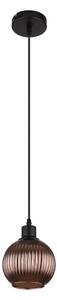 Globo 15638B - Lampadario a sospensione con filo ZUMBA 1xE27/25W/230V diametro 15 cm rame