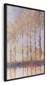 Quadro - Poplars on the Bank of the River Epte