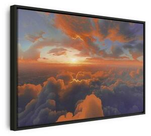 Quadro - When Dawn Tickles the Clouds: A Spectacle of Colors on the Morning Sky