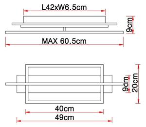 Globo 67296D - Plafoniera LED BEATRIX LED/28W/230V