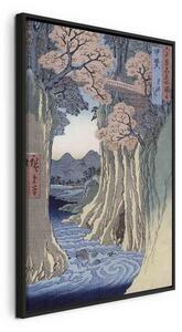 Quadro - The monkey bridge in the Kai province from the series Rokuju-yoshu Meisho zue (Utagawa Hiroshige)