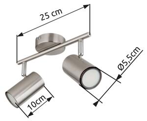 Globo 57914-2N - Faretto ALLVI 2xGU10/25W/230V cromo