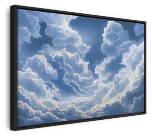 Quadro - Blue Sky Breaking Through White Fluffy Clouds
