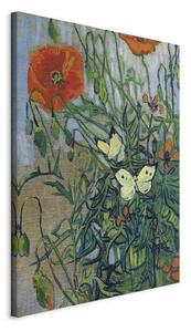 Quadro - Poppies and Butterflies
