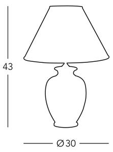 Kolarz 0014.70 - Lampada da tavolo GIARDINO 1xE27/100W/230V dm. 30 cm