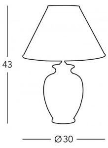 Kolarz 0014.73.7 - Lampada da tavolo BORDEAUX 1xE27/100W/230V