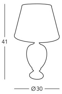Kolarz 0094.70S - Lampada da tavolo DAMASCO 1xE27/60W/230V