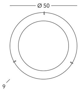 Kolarz A1306.13.4 - Plafoniera MOON 3xE27/60W/230V