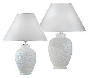 Kolarz A1340.71 - Lampada da tavolo CHIARA 1xE27/100W/230V bianca, diametro 40 cm