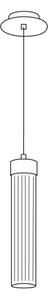Kolarz 6009.30130 - Lampadario su filo RAGGIO 1xE14/25W/230V 24K oro