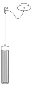 Kolarz 6009.30151 - Lampadario su filo RAGGIO 1xE14/25W/230V argento
