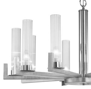 Kolarz 6009.81050 - Lampadario su catena RAGGIO 10xE14/25W/230V argento