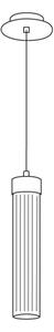 Kolarz 6009.30150 - Lampadario su filo RAGGIO 1xE14/25W/230V argento