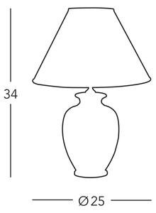 Kolarz A1354.71S - Lampada da tavolo GIARDINO 1xE27/60W/230V diametro 25 cm