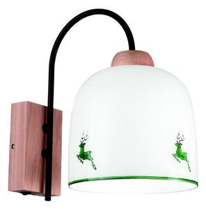 Kolarz A1352.61.G.100-Applique NONNA 1xE27/60W/230V cervo quercia/bianco/verde