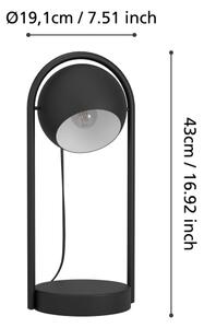 Eglo 900314 - Lampada da tavolo MURNIA 1xE14/40W/230V