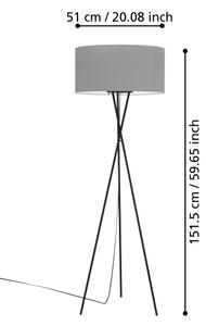 Eglo 900187 - Lampada da terra FONDACHELLI 1xE27/60W/230V