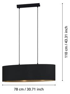 Eglo 900147 - Lampadario a sospensione con filo ZARAGOZA 2xE27/40W/230V