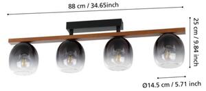 Eglo 900185 - Lampadario a plafone FILAGO 4xE27/40W/230V