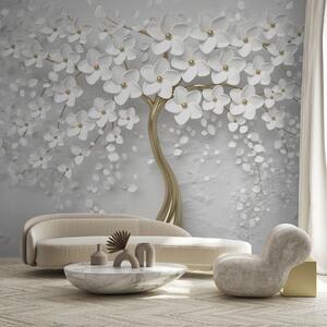 Carta da parati Un albero con piccoli fiori, Carta da parati 3D, Carta da parati Fiori 3D, u37065d1 : Uwalls.it
