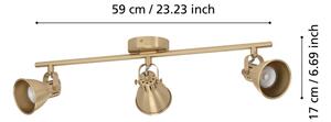 Eglo 900172 - Faretto LED SERAS 3xGU10/3W/230V