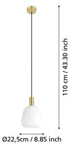 Eglo 900305 - Lampadario a sospensione con filo MANZANARES 1xE27/40W/230V