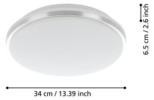 Eglo 900365 - Plafoniera LED da bagno PINETTO LED/15,6W/230V IP44 cromo