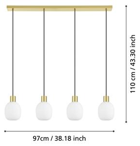 Eglo 900306 - Lampadario a sospensione con filo MANZANARES 4xE27/40W/230V