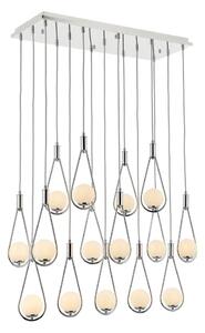Lampadario sospeso su cavo LAHORE 15xG9/10W/230V cromo lucido