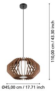Eglo 900386 - Lampadario a sospensione con filo RUSTICARIA 1xE27/40W/230V