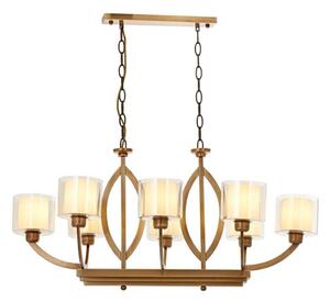 Lampadario a catena LAHORE 8xE27/40W/230V, finitura bronzata