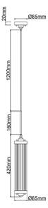 Open Design OR84351 - Lampadario a sospensione con cavo FIATTO 1xE14/12W/230V, cromo lucido