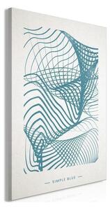 Quadro - Simple Blue (1 Part) Vertical