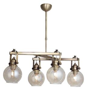 Lampadario su asta POLINO 4xE27/40W/230V bronzo