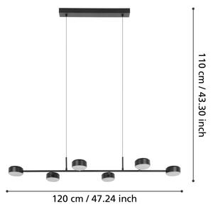 Eglo 900352 - Lampadario LED a sospensione con filo CLAVELLINA 6xLED/7W/230V