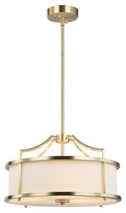 Open Design OR80889 - Lampadario su asta STANZA 3xE27/15W/230V diam. 42 cm ottone/bianco