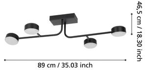Eglo 900351 - Lampadario a plafone LED dimmerabile CLAVELLINA 4xLED/6,8W/230V