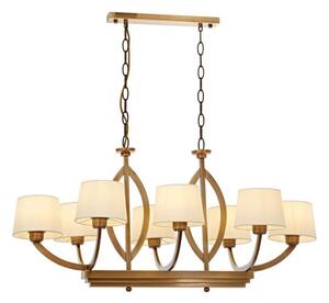 Lampadario a catena LAHORE 8xE27/40W/230V bronzo