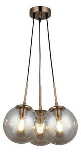Lampadario a sospensione su cavo POLINO 3x E27/40W/230V, finitura bronzo
