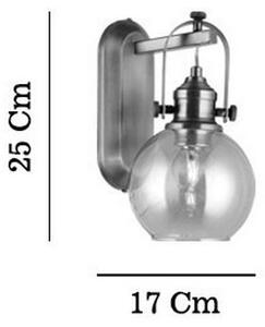 Applique da parete POLINO 1xE27/40W/230V finitura bronzo