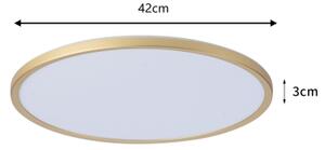 Brilagi - Lampada da bagno ULTRA SLIM LED/24W/230V diam. 42 cm dorata IP54
